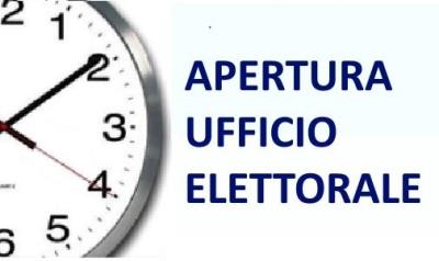 Elezioni Amministrative del 12 Giugno 2022: orari di apertura dell Ufficio elettorale foto 