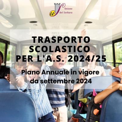 Piano Annuale del Trasporto Scolastico per A.S: 2024/25 foto 