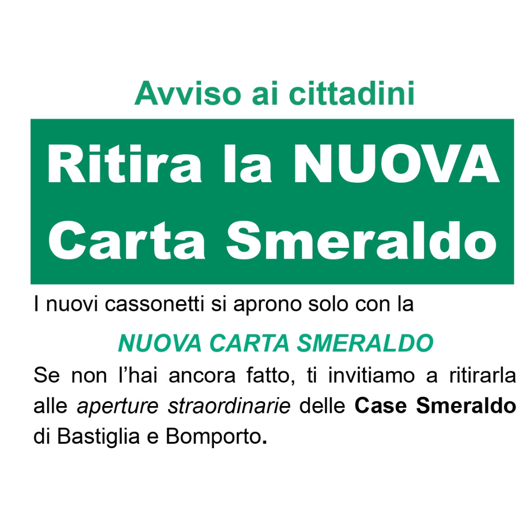 Prorogata l’apertura delle Case Smeraldo 