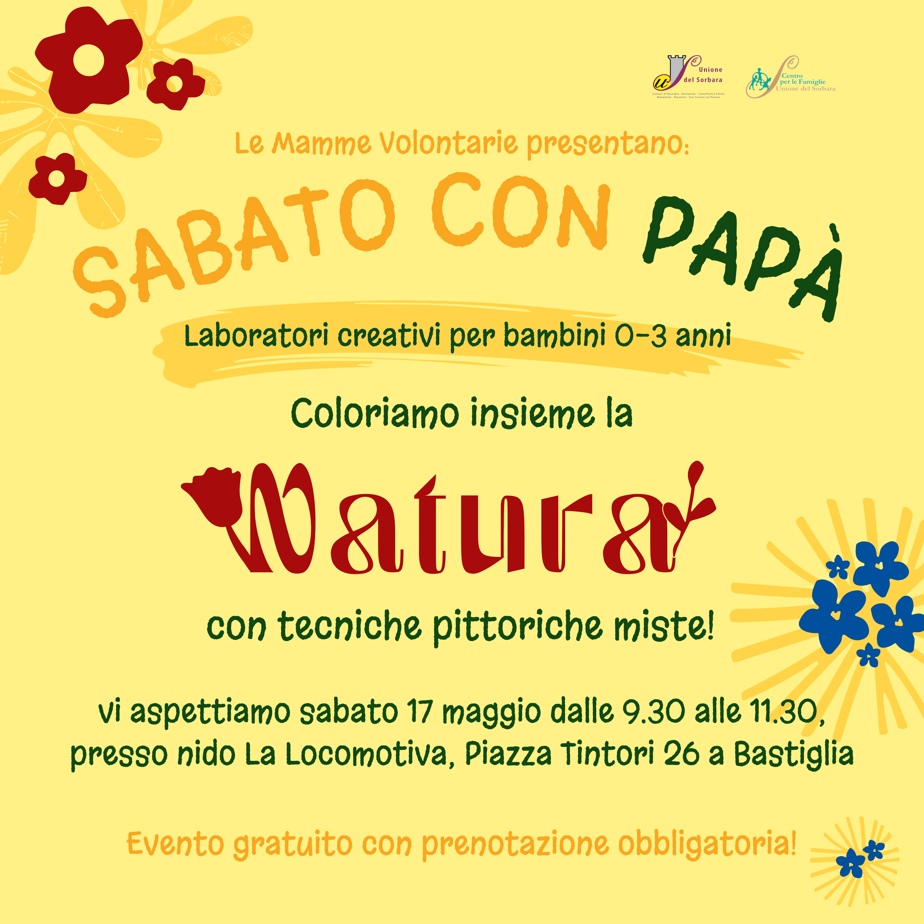 SABATO CON PAPA’ – COLORIAMO INSIEME LA NATURA foto 